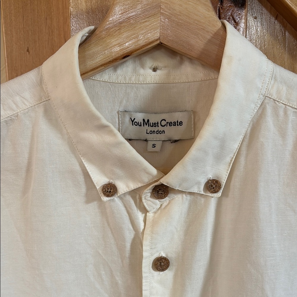 You Must Create Men's Classic White Shirt View 3